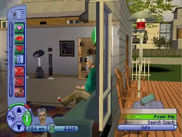 Sims 2, The screen shot game playing